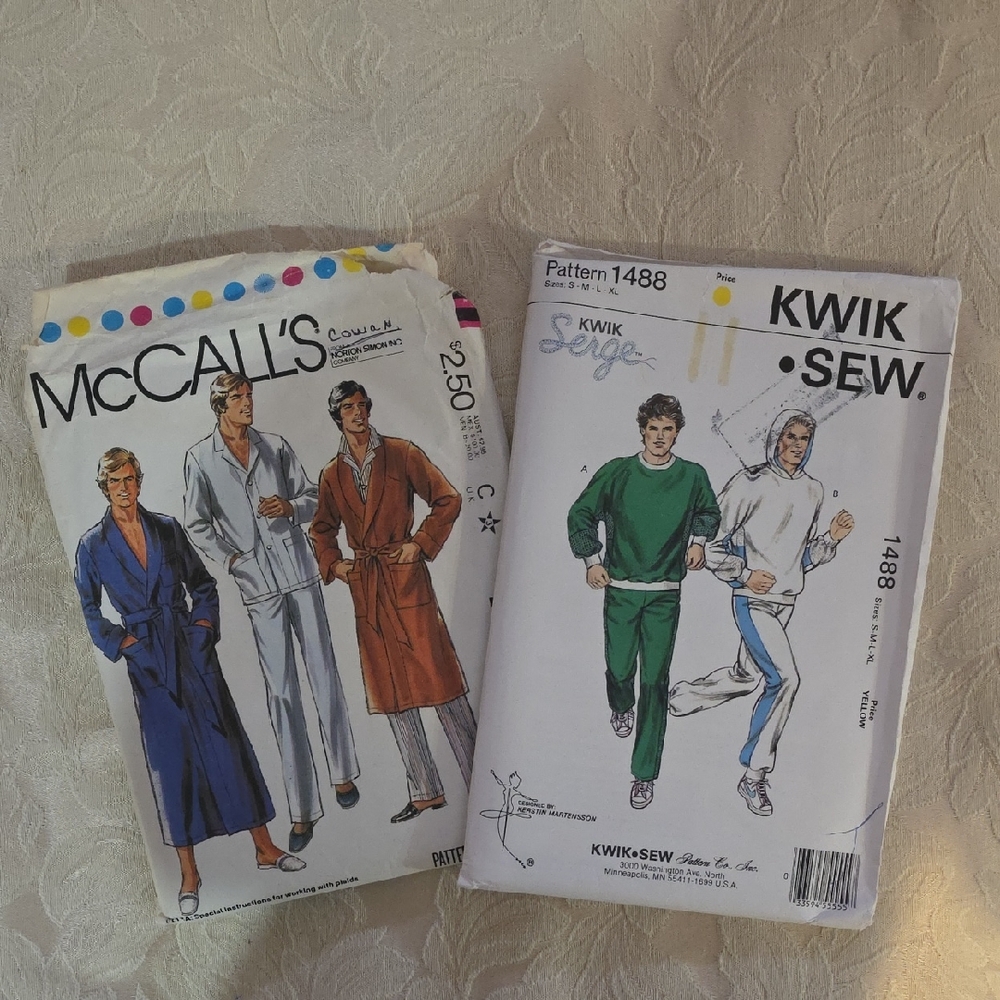 McCall's and Kwik Sew Men's Sewing Patterns